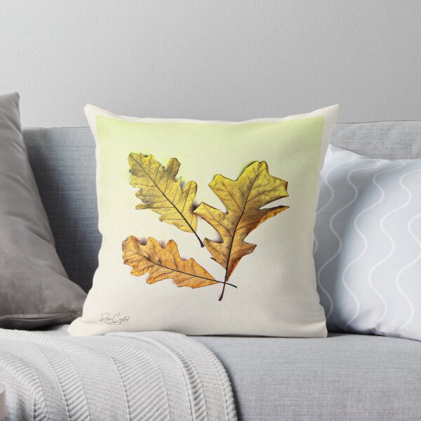 Leaves Of Oak We 3 Be Throw Pillow