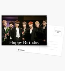 Postales Tarjeta de cumpleaños BTS