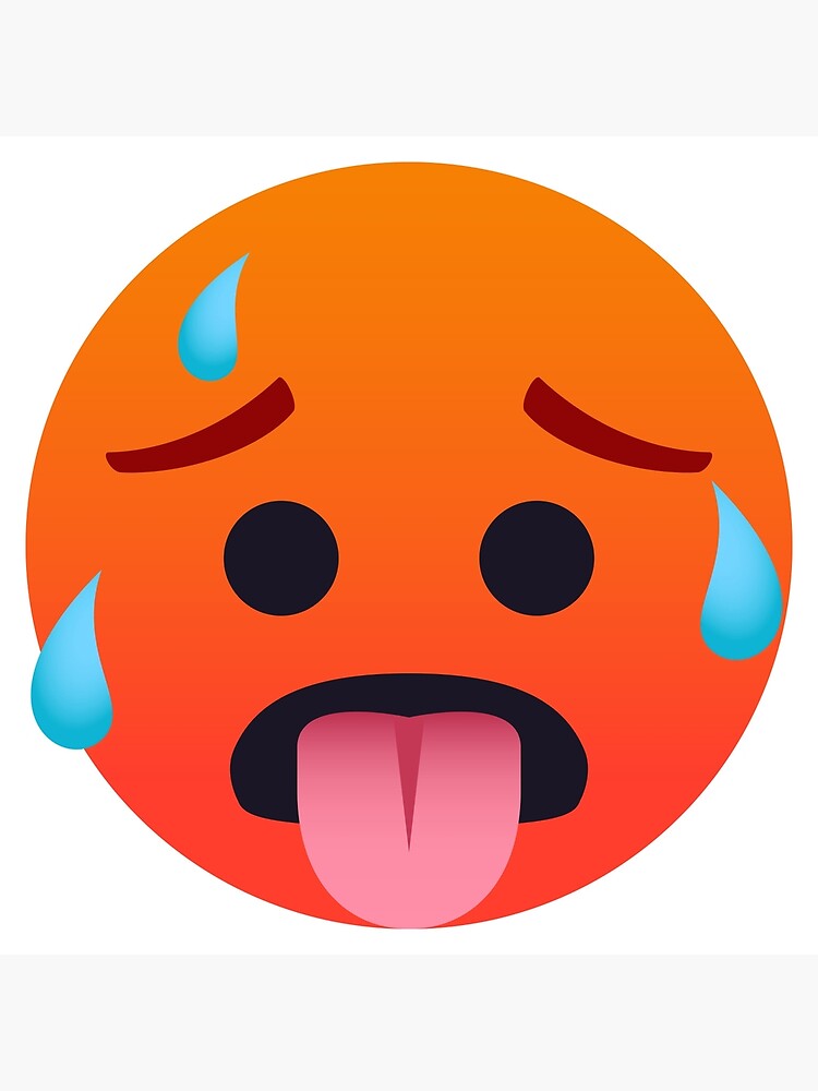 Hot Face Emoji - hot face 2 robux roblox