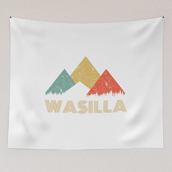 Item preview, Retro City of Wasilla Mountain Shirt designed and sold by Theodore Cory.