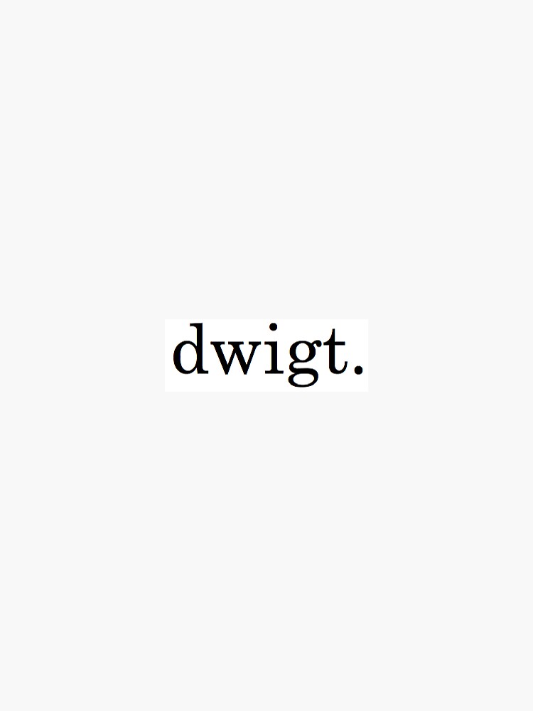 dwigt. - threat level midnight Sticker