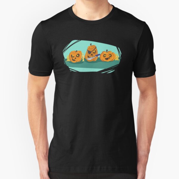Halloween Pumpkin Slim Fit T-Shirt