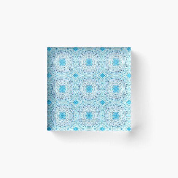 Item preview, blue mandala designed and sold by rebecca-n-art.