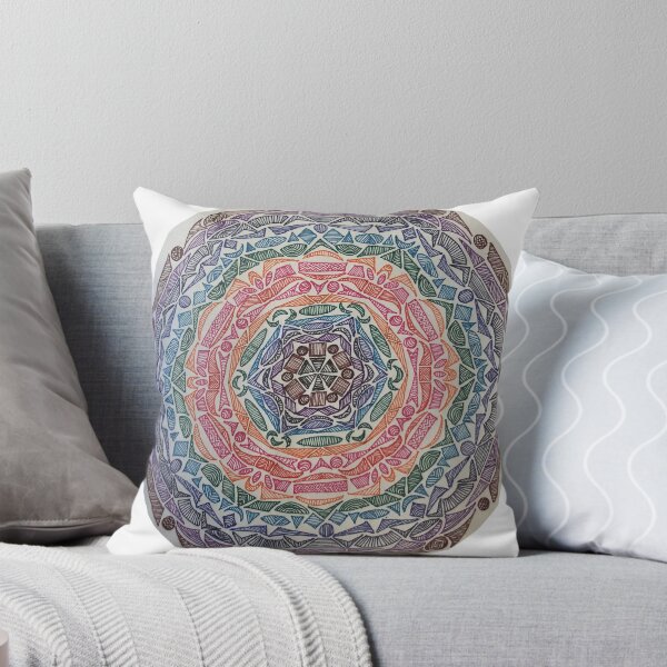 Item preview, Rainbow Rings Mandala Doodle designed and sold by DoodleBeth.