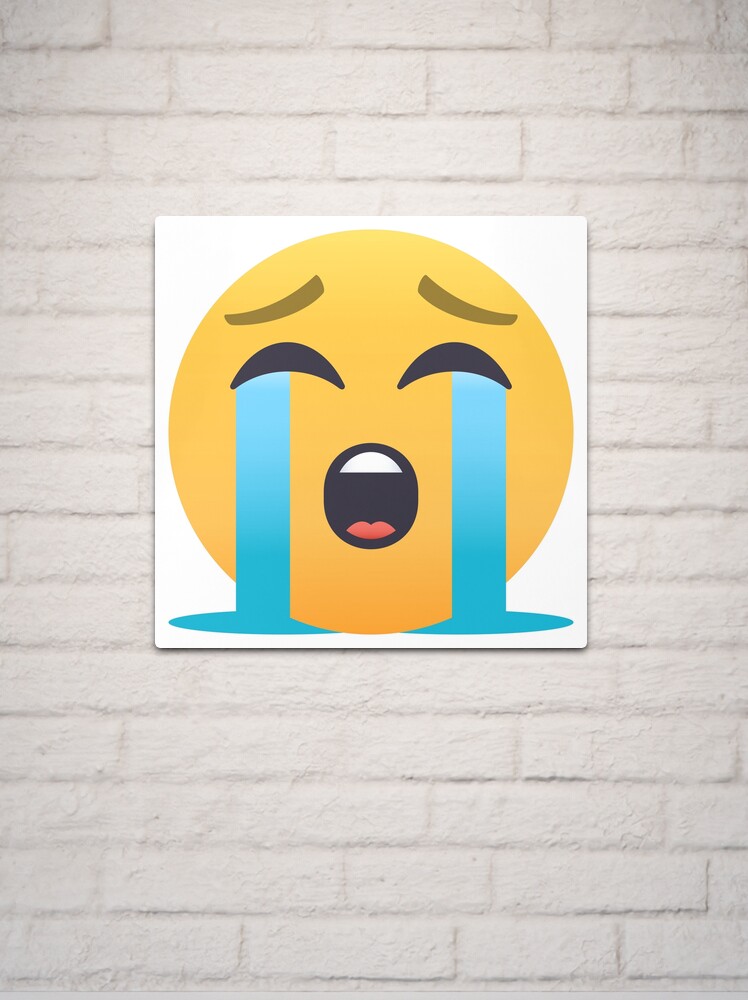 Free Loudly Crying Face Emoji Icon - Download in Line Style