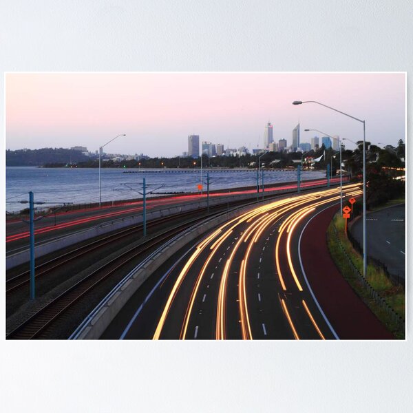 Item preview, Kwinana Freeway Traffic At Dusk  designed and sold by EOS20.