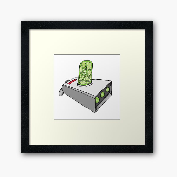 Portal Gun Rick & Morty Framed Art Print
