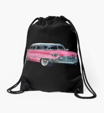 Pink Cadillac Drawstring Bag