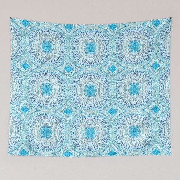 Item preview, blue mandala designed and sold by rebecca-n-art.