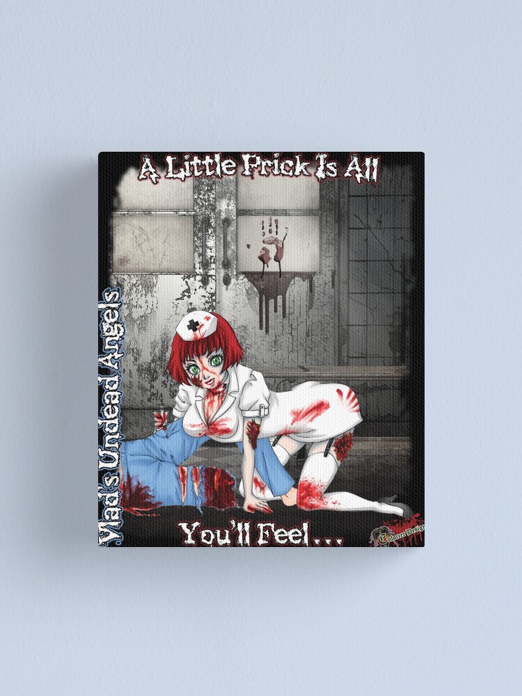 Alternate view of Undead Angels: Zombie Nurse Canvas Print