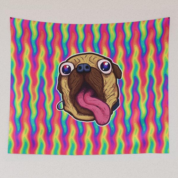 Item preview, Tie Dye Pug designed and sold by steeleart.