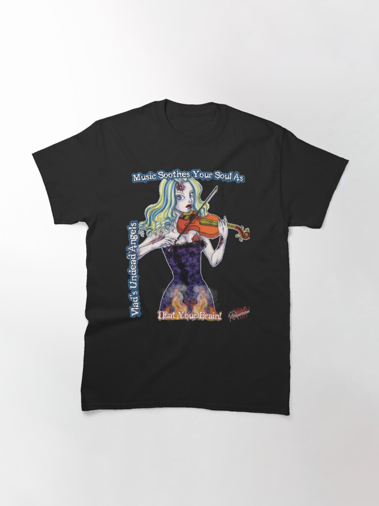 Alternate view of Undead Angels: Zombie Violinist Classic T-Shirt