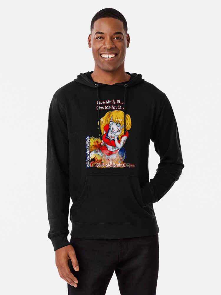 Alternate view of Undead Angels: Zombie Cheerleader Lightweight Hoodie