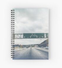 Los Angeles Road Sign California Spiral Notebook