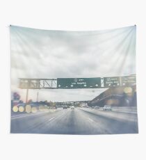 Los Angeles Road Sign California Wall Tapestry