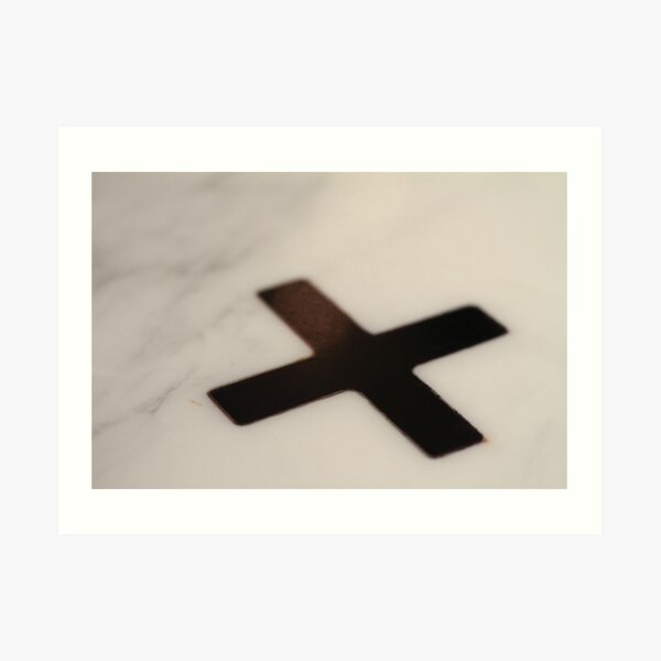 Big Black Cross Art Print