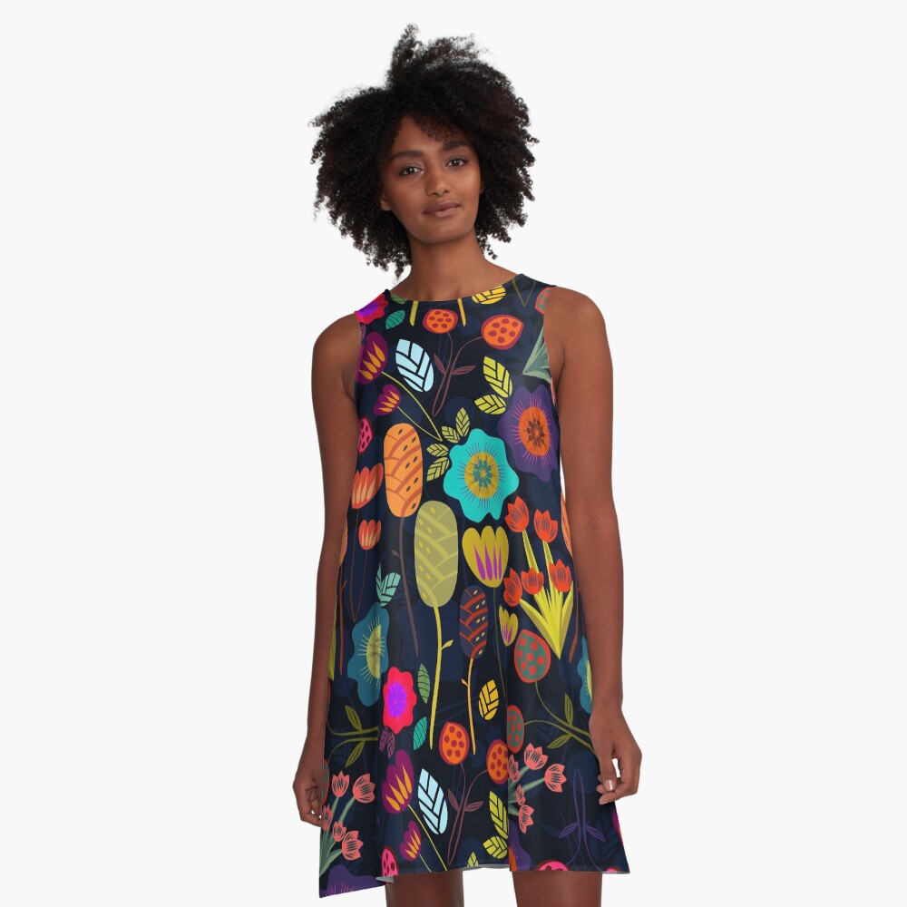 Magical night garden A-Line Dress