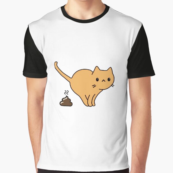 Cat Poo Graphic T-Shirt