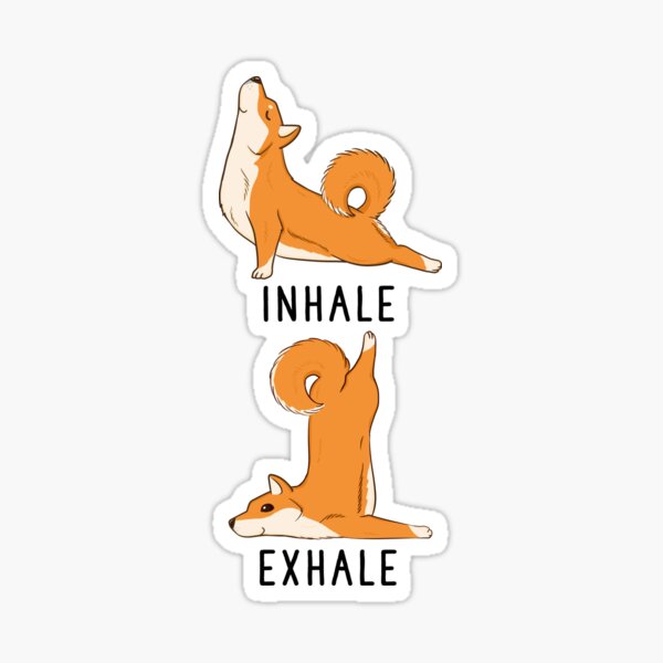 Inhale Exhale Yoga Sticker