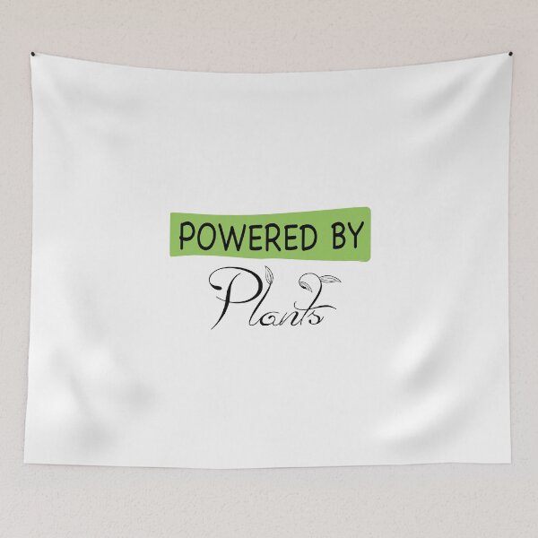 Item preview, powered by plants, vegan designed and sold by Adriancryp.