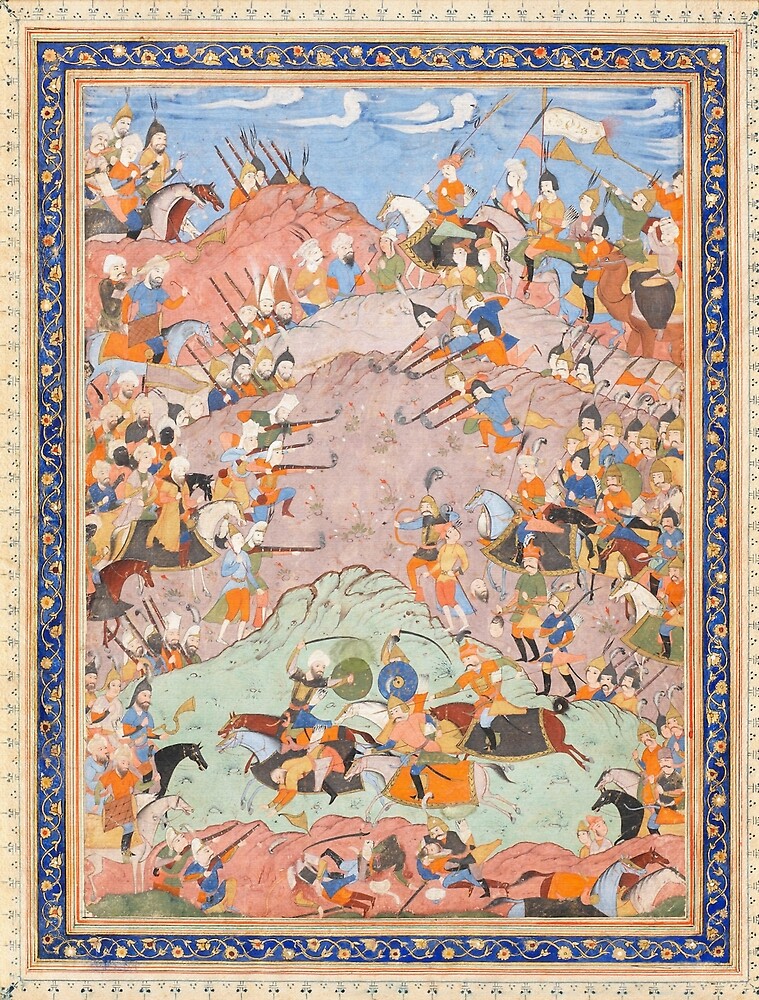 Ottoman And Safavid Battle Circa 1600 By Vicky Brago Mitchell   Flat,1000x1000,075,f.u3 