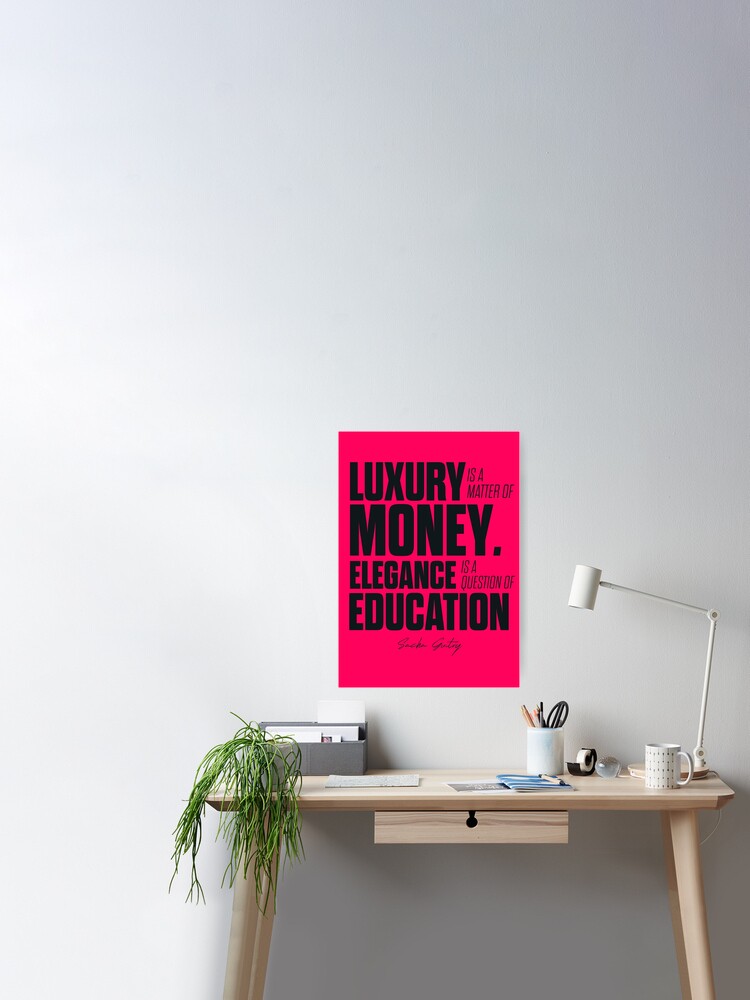 Sacha Guitry, inspirational quote, classy gentleman luxury & money,  elegance & education, politeness Tote Bag by Stefanoreves