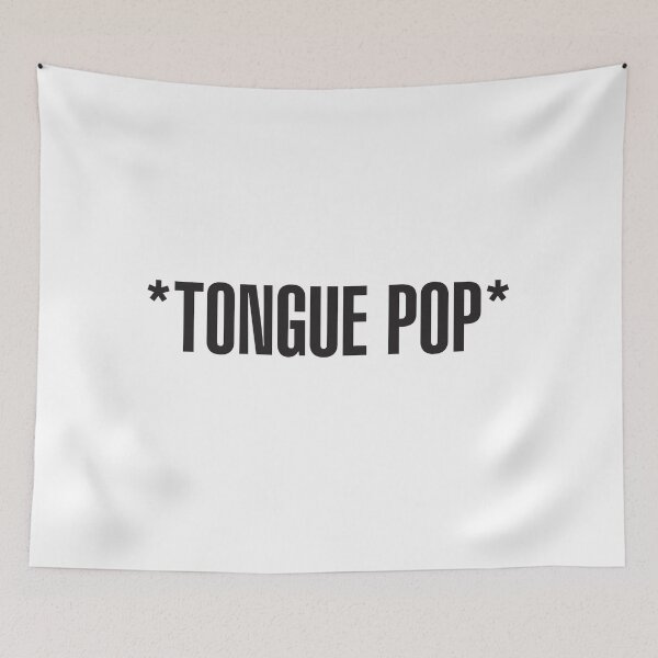 Item preview, *Tongue Pop* - black type designed and sold by VonBraun.
