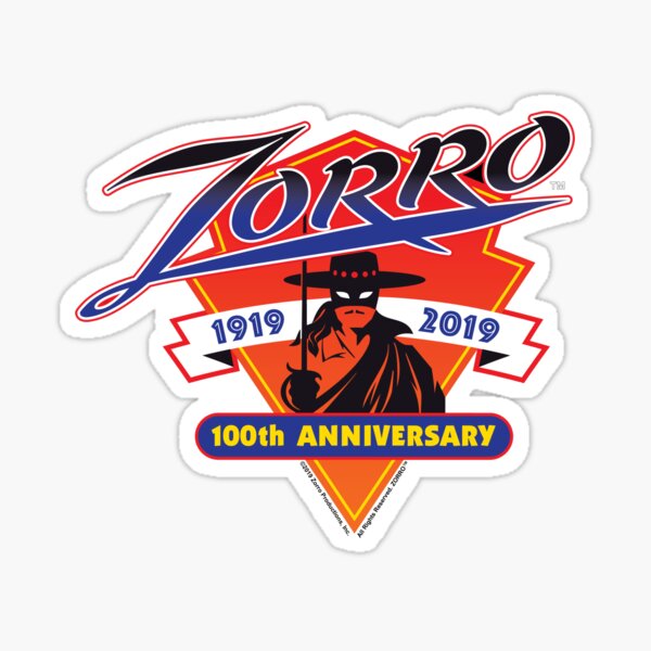 Zorro™ - 100th Anniversary Sticker