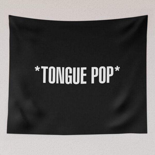 Item preview, *Tongue Pop* - white type designed and sold by VonBraun.