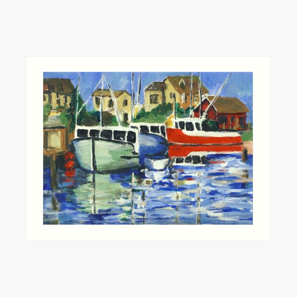 Peggy's Cove 3 Fisherman Art Print