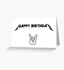 metal birthday card Greeting Card