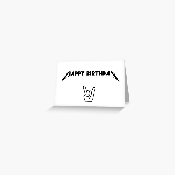 Heavy Metal Greeting Cards | Redbubble