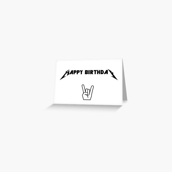 metal birthday card Greeting Card
