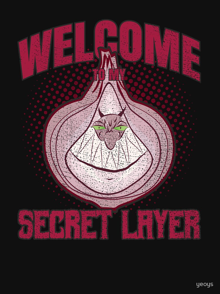 Design-Ansicht von Onion Demon Halloween Costume Secret Layer - Scary Halloween Gift, designt und verkauft von yeoys