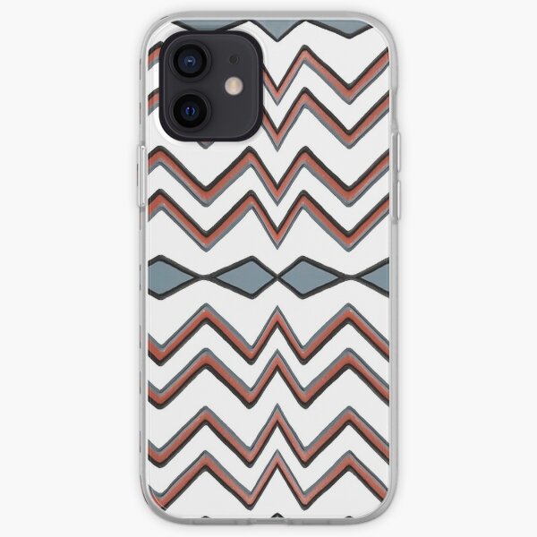 #pattern #abstract #wallpaper #seamless #chevron #design #texture #geometric #retro #blue #white #zigzag #decoration #illustration #fabric #paper #red #green #textile #backdrop #color #yellow #square iPhone Soft Case