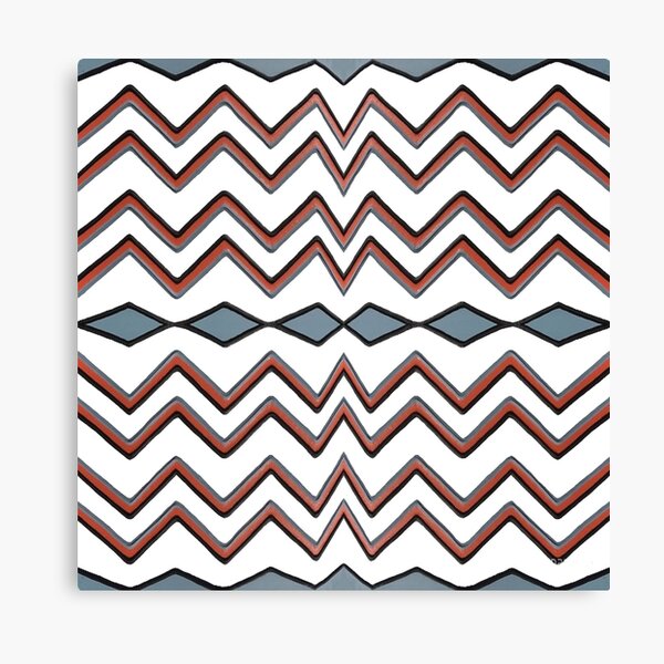 #pattern #abstract #wallpaper #seamless #chevron #design #texture #geometric #retro #blue #white #zigzag #decoration #illustration #fabric #paper #red #green #textile #backdrop #color #yellow #square Canvas Print