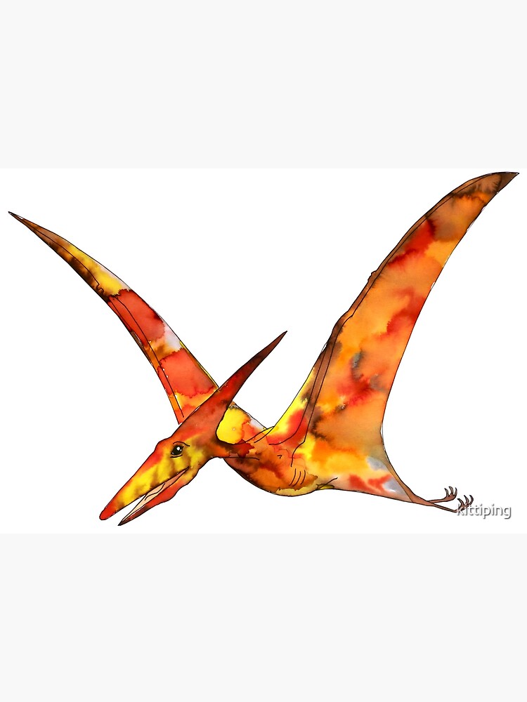 custom orange Pterodactyl Pterosauria pterosaurs dragon dino