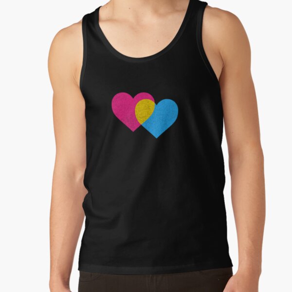 Pansexual- Double Heart - Twin Flame Tank Top