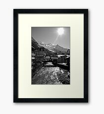 Chamonix Bridge Framed Print