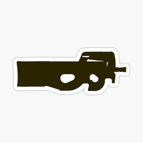 Fortnite Guns Stickers Redbubble - fn p90 roblox
