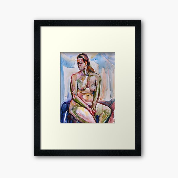 Vertical Pose Framed Art Print
