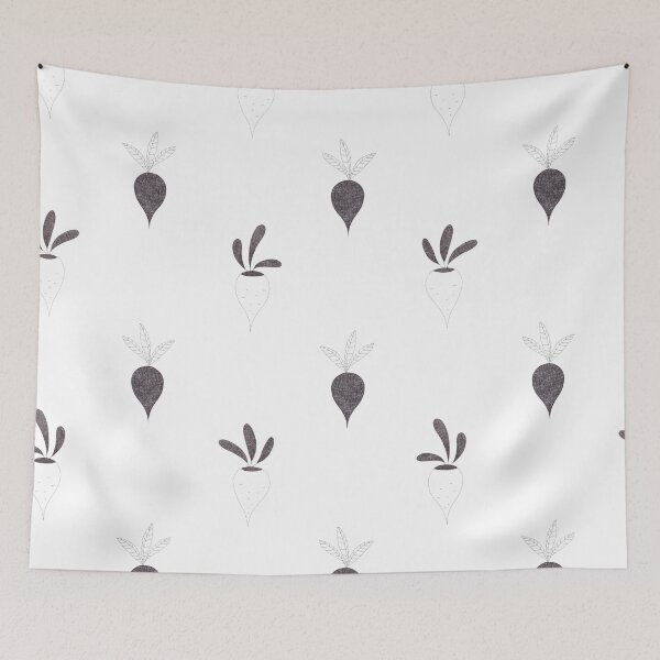 Item preview, Cute hand drawn radishes pattern designed and sold by NineHomes.