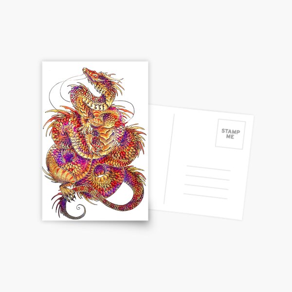 Red Curls Postcard