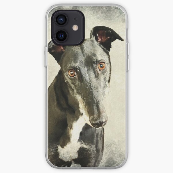 Greyhound Watercolour (1) iPhone Soft Case