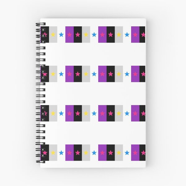 Item preview, Panromantic Stars Asexual Flag Stripes Asexual T-Shirt designed and sold by asexualise.