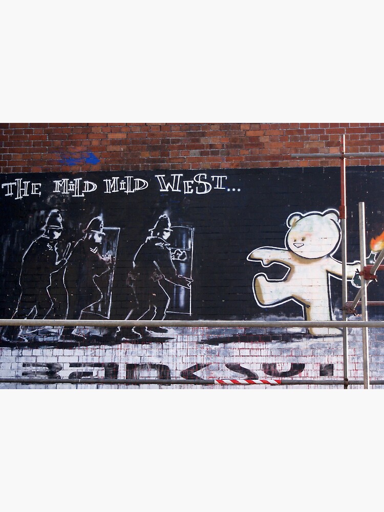 "Banksy Bear" Photographic Print by Kiwikiwi Redbubble
