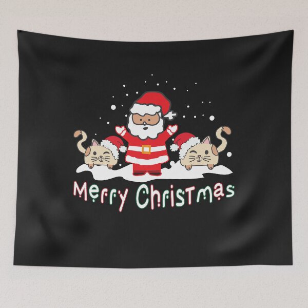 Item preview, Santa Claus - Cat - Snow - Merry Christmas designed and sold by tarek25.