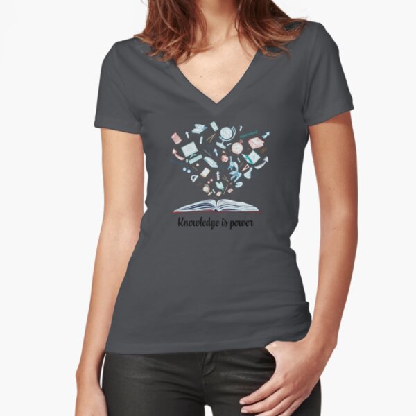 Item preview, knowledge is power literary quote designed and sold by untagged-shop.