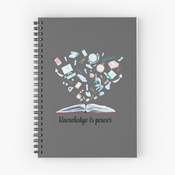 Item preview, knowledge is power literary quote designed and sold by untagged-shop.
