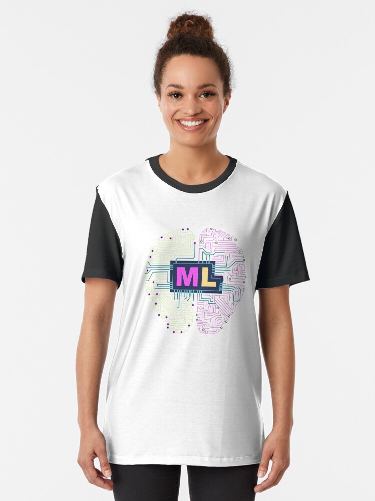 Alternate view of machine learning ML AI artificial intelligence deep big data science analytics Graphic T-Shirt